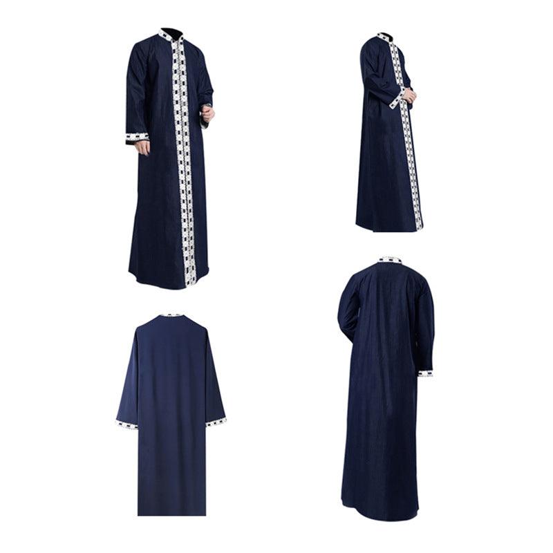 Arab Long Sleeved Solid Color Casual Robe - EX-STOCK CANADA