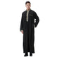 Arab Middle East Men's Applique Stand Collar Robe, TH810 - EX-STOCK CANADA