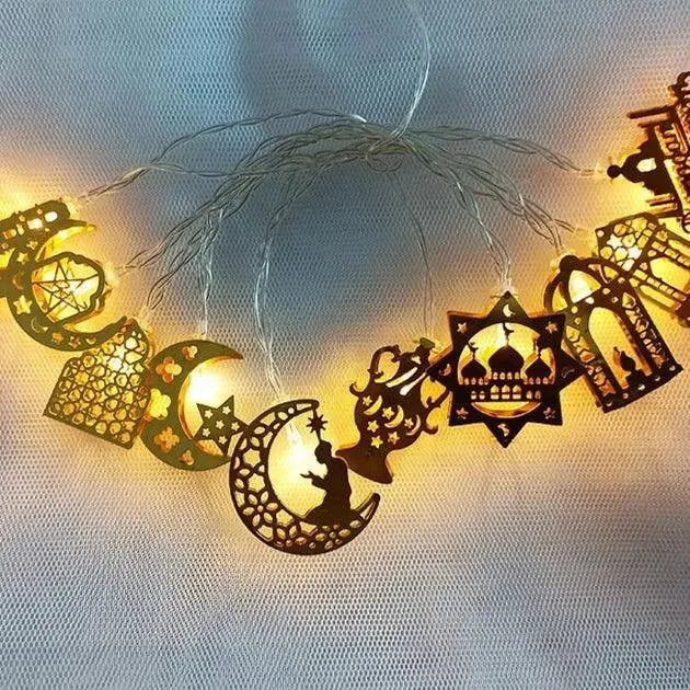 Arab Ramadan Decorated Strings Of Lights For The Middle East Eid Festival - EX-STOCK CANADA