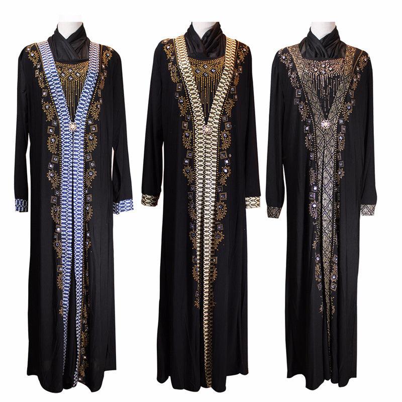 Arab Ramadan fashion beaded dress - EX-STOCK CANADA