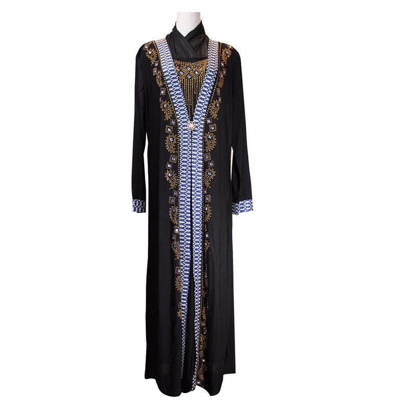 Arab Ramadan fashion beaded dress - EX-STOCK CANADA