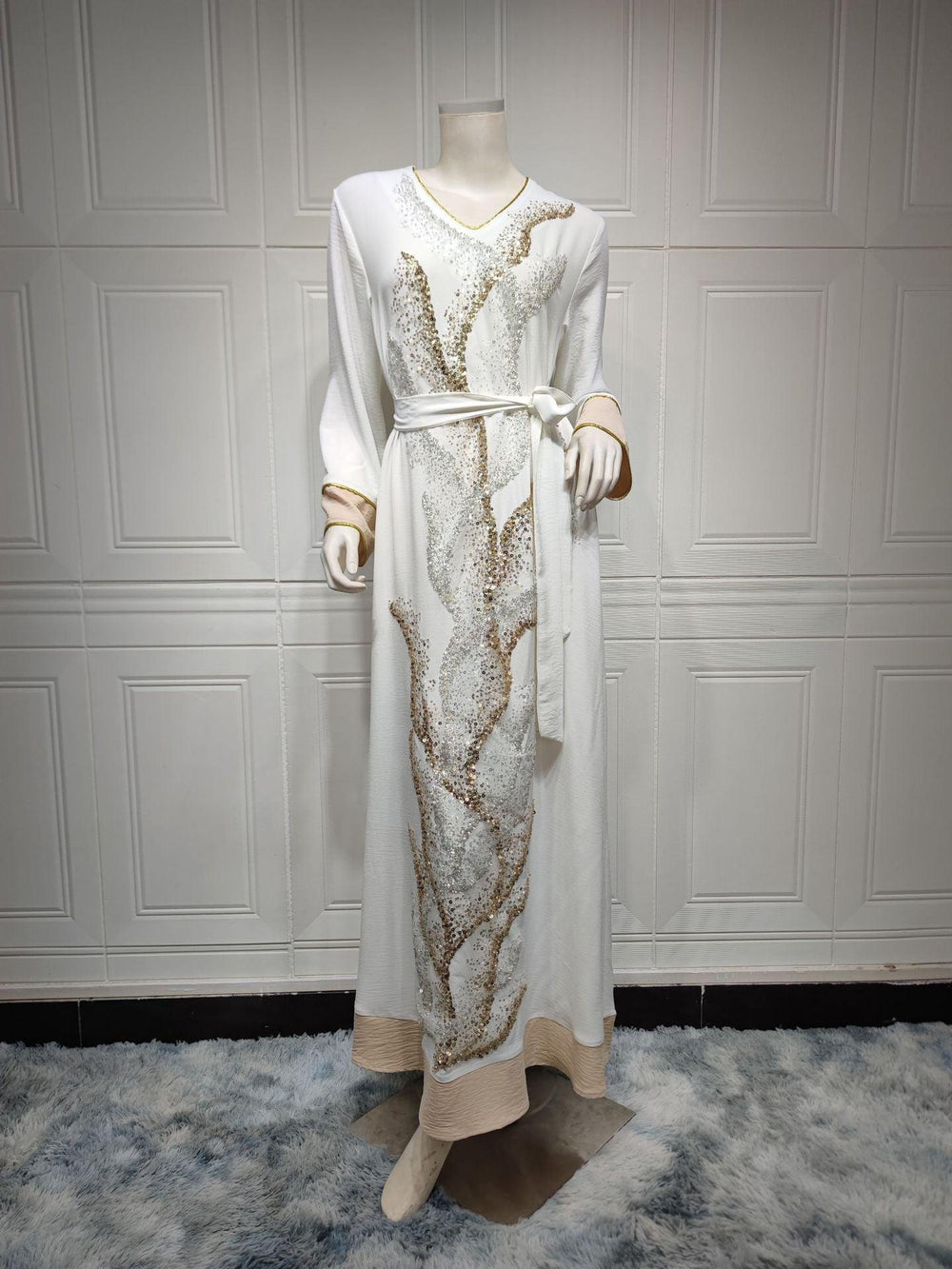 Arab Robe Sequin Embroider Fashion - EX-STOCK CANADA