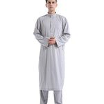 Arab Two-piece Solid Color Men's Robe - EX-STOCK CANADA