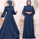 Arab Women's Clothing Long Sleeve Chiffon Dress - EX-STOCK CANADA