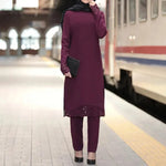 Arab women's suit abaya two-piece suit - EX-STOCK CANADA