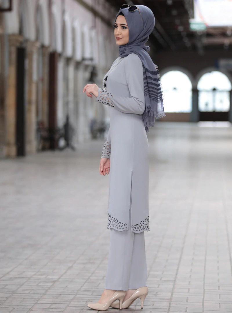 Arab women's suit abaya two-piece suit - EX-STOCK CANADA