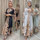 Arab Women's Wear Arabic Print Swing Dress - EX-STOCK CANADA