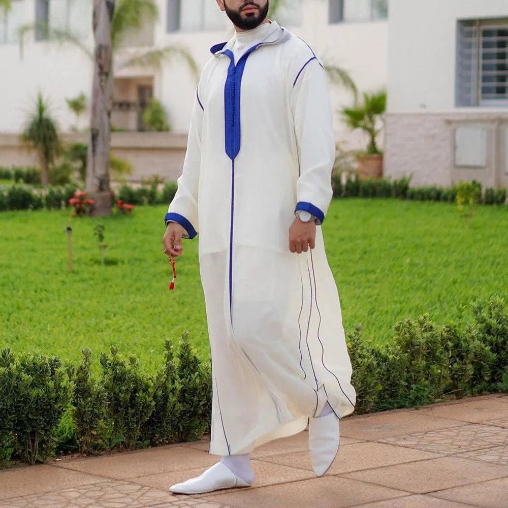 Arabic Long Men's Hooded Shirt Robe - EX-STOCK CANADA