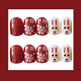 Artificial Christmas Snowflake Elk Cartoon Design Fake Nails Manicure - EX-STOCK CANADA