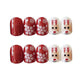 Artificial Christmas Snowflake Elk Cartoon Design Fake Nails Manicure - EX-STOCK CANADA