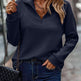 Autumn Comfortable Loose Snake Bone Pattern Solid Color Stand Collar Women's Sweater - EX-STOCK CANADA