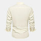 Autumn Solid Color Stand Collar Casual Long Sleeve Cotton And Linen Men's Shirt - EX-STOCK CANADA