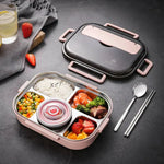 Stainless Steel Bento Thermal Insulated Lunch Box for School Kids