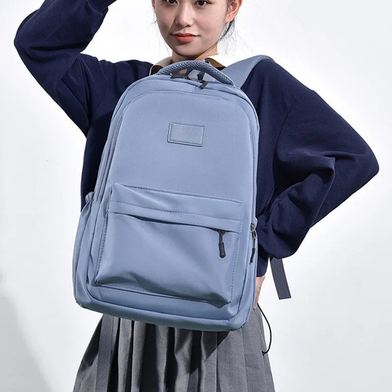 Fashion Oxford Backpack Waterproof Large Capacity Junior High School Students Schoolbag Girls Solid Campus Travel Bags Women and Men.