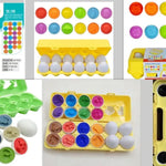 Aprendizaje de bebés juguete educativo Juegos de juguetes de huevo inteligente Juguetes a juego juguetes Montessori Eggs juguetes para niños niños