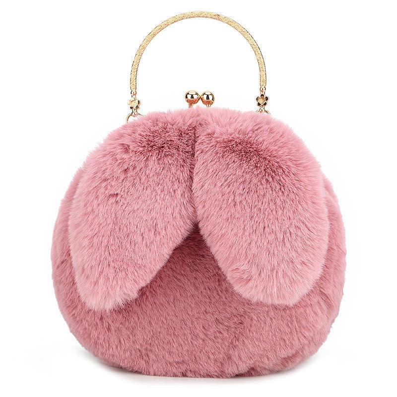 Baby Girl Fashion chain ear plush handbag - EX-STOCK CANADA