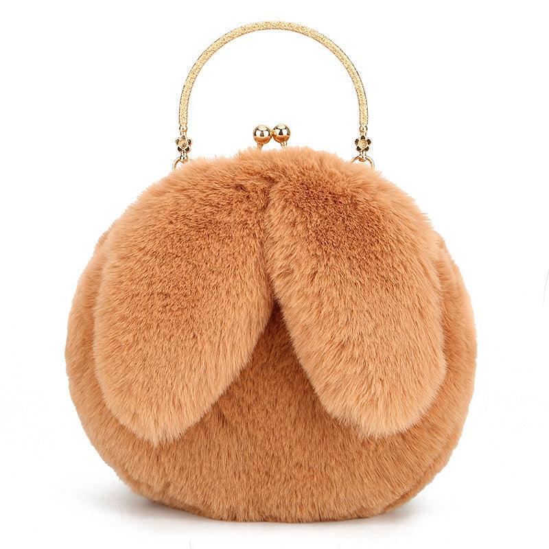 Baby Girl Fashion chain ear plush handbag - EX-STOCK CANADA