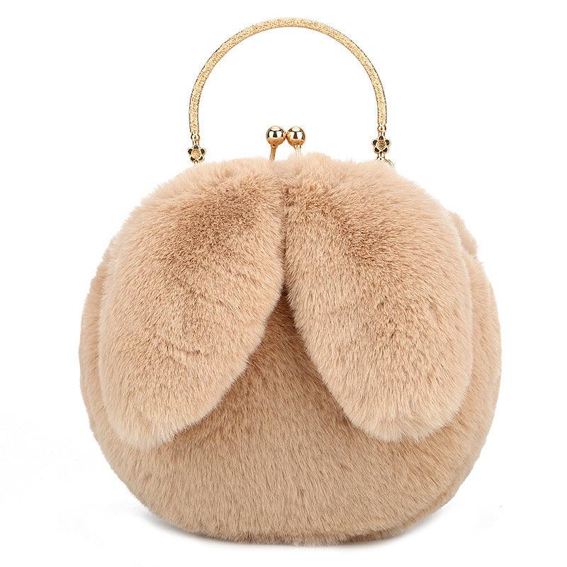 Baby Girl Fashion chain ear plush handbag - EX-STOCK CANADA