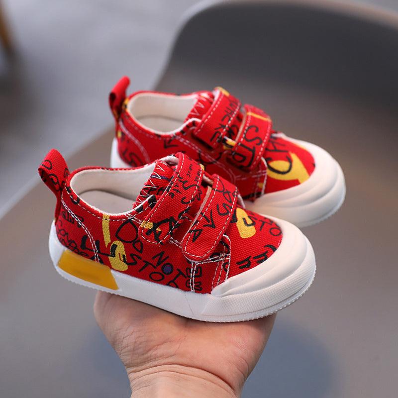 Baby Shoes Female 0-2 Years Old 1 Kids Canvas Shoes Boys Sneakers - EX-STOCK CANADA