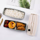 Bamboo fiber lunch box double-layered lunch box tableware set - EX-STOCK CANADA