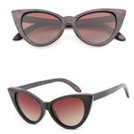 Bamboo Wood Glasses Fashion Ladies Cat Eye Polarized Sunglasses - EX-STOCK CANADA