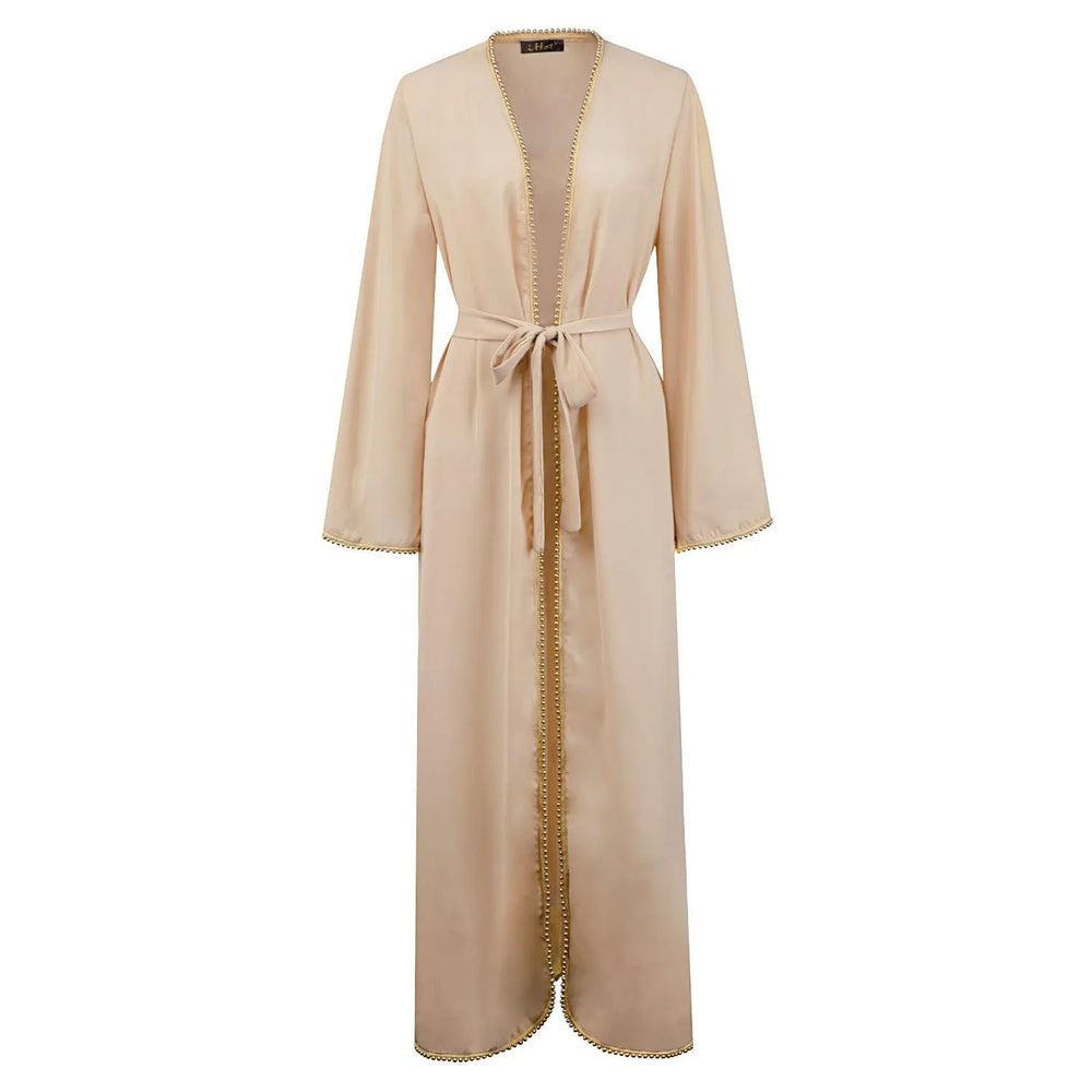 Bandage cardigan robe Arab dress - EX-STOCK CANADA