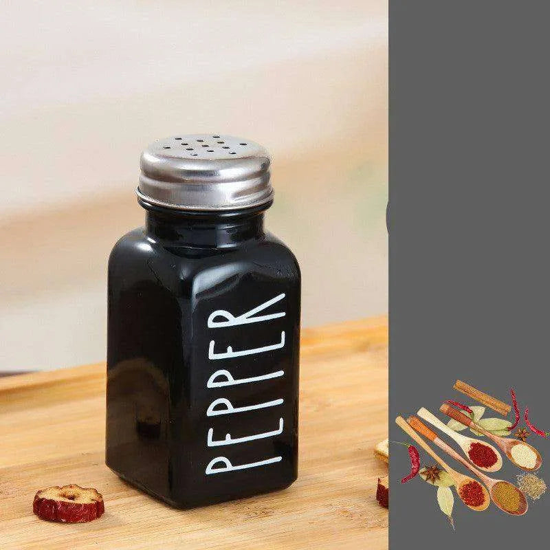 Barbecue Sprinkler Bottle Salt And Pepper Shaker Seasoning Bottle Square Glass Bottle - EX-STOCK CANADA