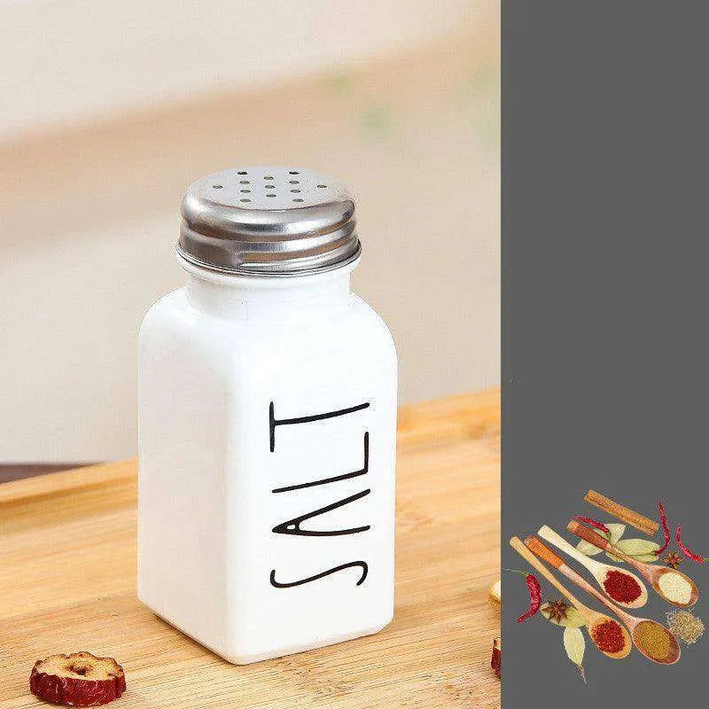 Barbecue Sprinkler Bottle Salt And Pepper Shaker Seasoning Bottle Square Glass Bottle - EX-STOCK CANADA