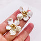 Baroque Pearl Earrings Female European And American Temperament Personality Flower Stud Earrings - EX-STOCK CANADA