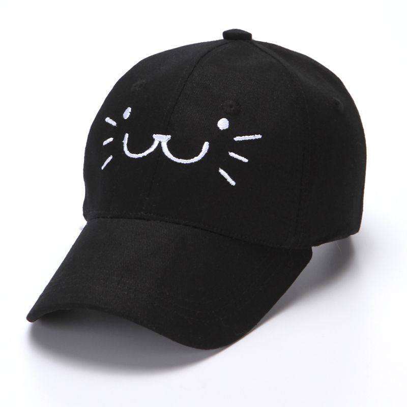 Baseball Korean Sunscreen Cute Kitten Cap - EX-STOCK CANADA