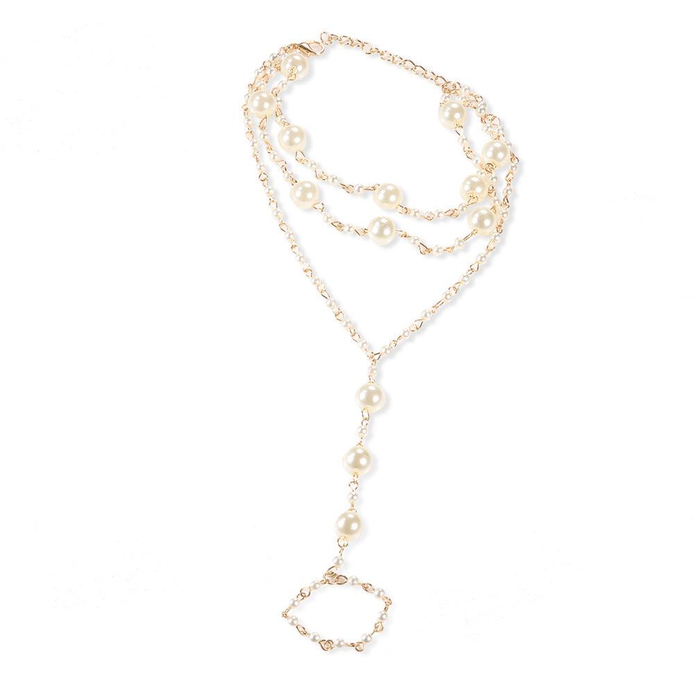 Beach Anklet Simple Multilayer Pearl Yoga - EX-STOCK CANADA