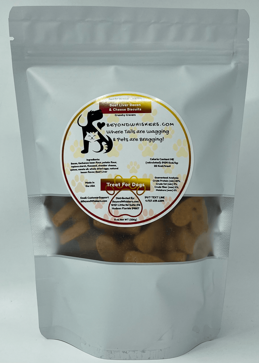 Beef Liver Bacon and Cheese dog treats - EX-STOCK CANADA