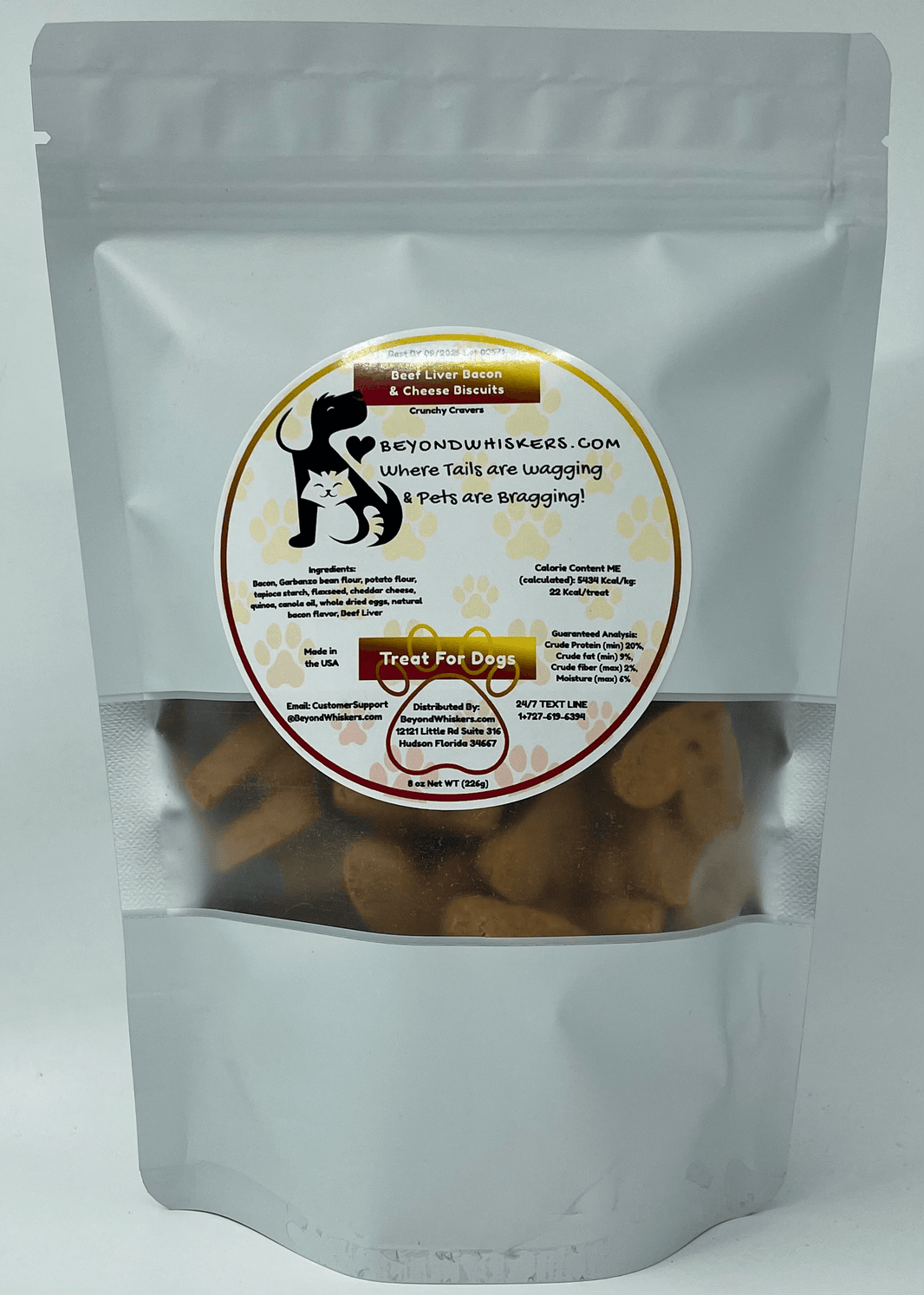 Beef Liver Bacon and Cheese dog treats - EX-STOCK CANADA