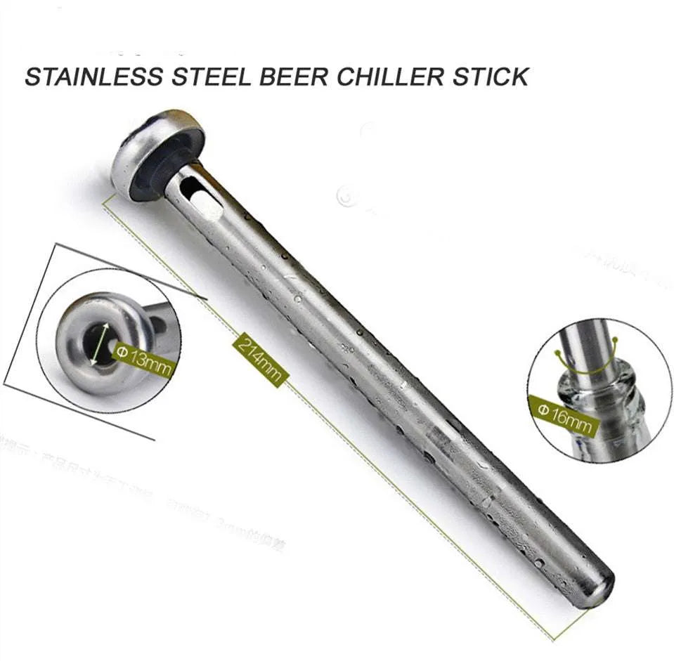 Beer Bottle Stainless Steel Cooler Stick - EX-STOCK CANADA