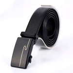 Belt Men's Automatic Buckle Belt Mirror Acrylic Iron Button Men's Business Casual Belt - EX-STOCK CANADA