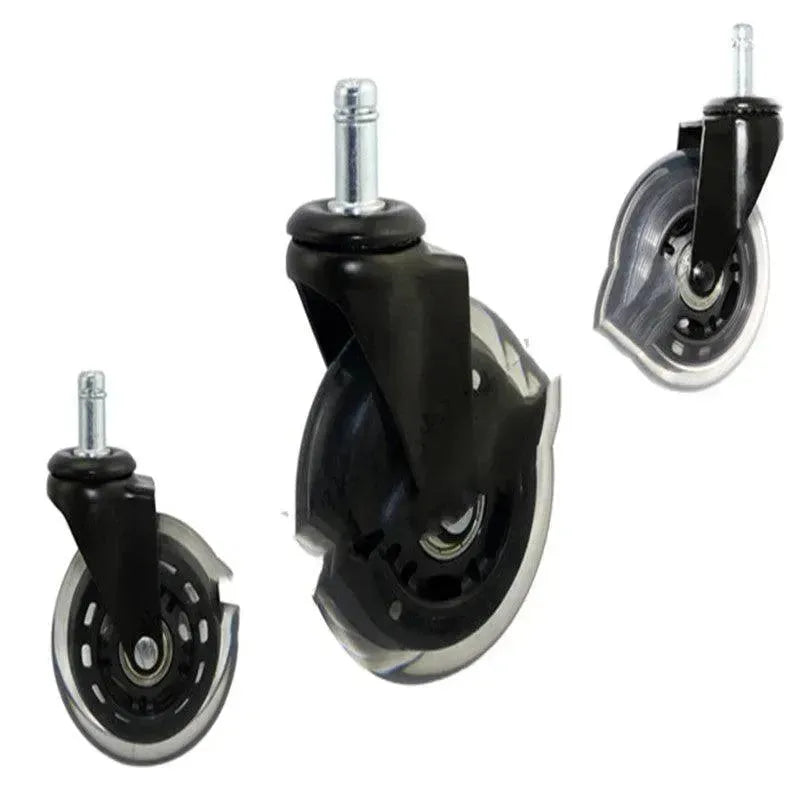 Benyu Casters 2.5 Black Transparent Wheel Furniture Wheel - EX-STOCK CANADA