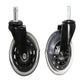 Benyu Casters 2.5 Black Transparent Wheel Furniture Wheel - EX-STOCK CANADA