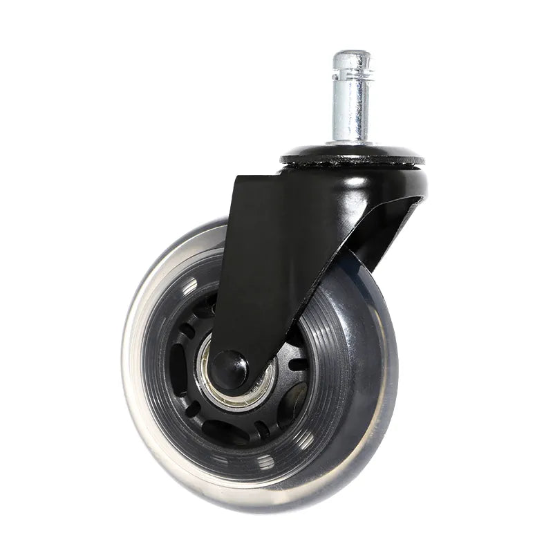 Benyu Casters 2.5 Black Transparent Wheel Furniture Wheel - EX-STOCK CANADA