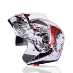 Best Motorcycle Helmet Half Helmet Anti-fog Sunscreen Double Lens Full Face Bike Helmet - EX-STOCK CANADA