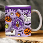 Taza de café de cerámica de calabaza de Halloween