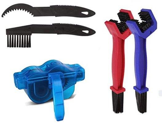 Bicycle Cleaning Tool Set Large Bristle Scrub Chain Cleaner Small Brush - EX-STOCK CANADA