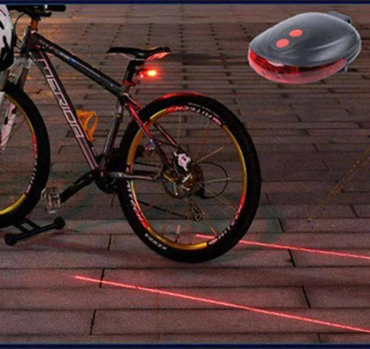 Bicycle Tail Light (5LED+2Laser) - EX-STOCK CANADA