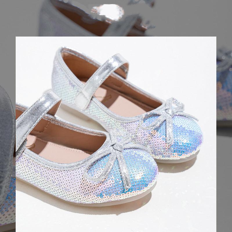 Big Kids Sequined Princess Shoes With Soft Sole - EX-STOCK CANADA