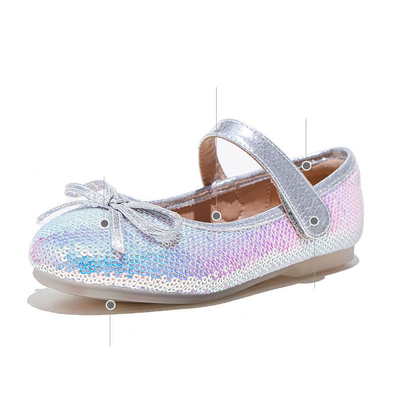 Big Kids Sequined Princess Shoes With Soft Sole - EX-STOCK CANADA