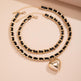 Big Love Double-layer Chains Design Necklace Women Street Punk Style Necklace Fashion Jewelry - EX-STOCK CANADA