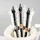 Black & White Cat Pattern Office School Supplies Gel Pen - EX-STOCK CANADA