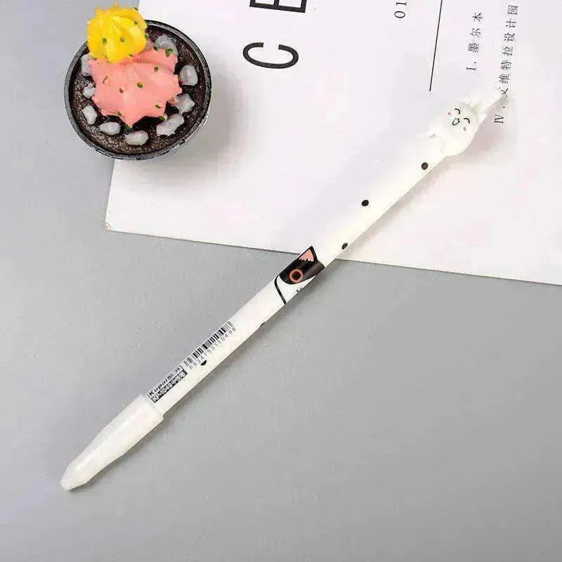 Black & White Cat Pattern Office School Supplies Gel Pen - EX-STOCK CANADA