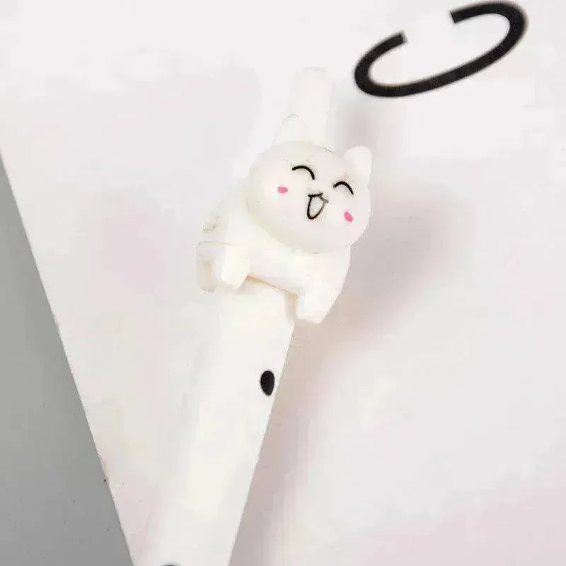 Black & White Cat Pattern Office School Supplies Gel Pen - EX-STOCK CANADA