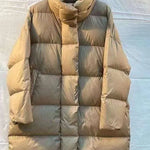 Black Silhouette Down Jacket Women Standing Collar Mid-length - EX-STOCK CANADA