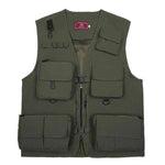 Black Vest Waistcoat Vest Men And Women With Multifunctional Tooling Style - EX-STOCK CANADA